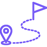 Route from start to goal
