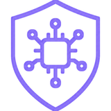 Shield with circuit chip