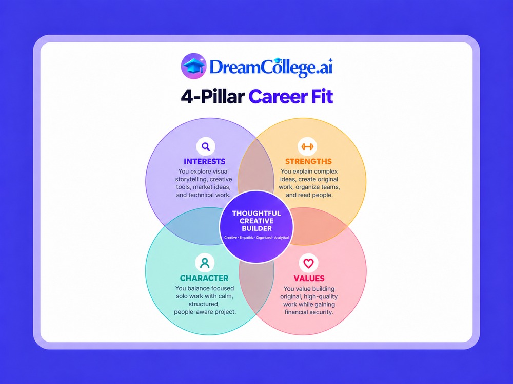DreamCollege.ai 4-Pillar Career Fit